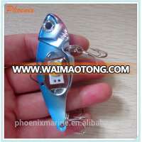 Fishing light with sharp hooks red green blue white under water fishing lights